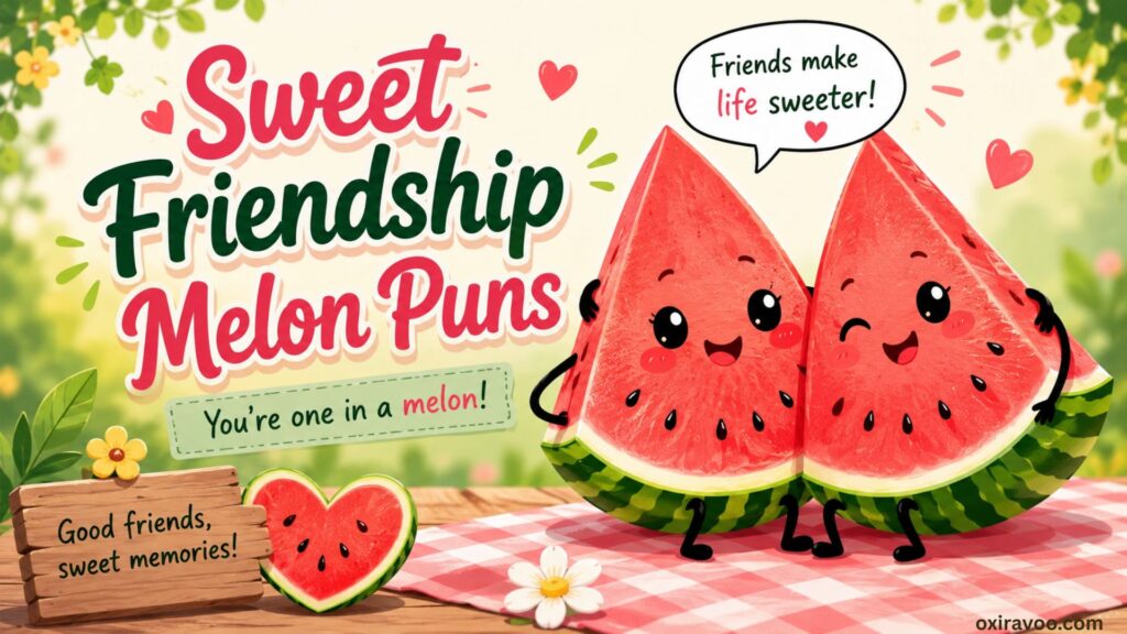 Sweet Friendship Melon Puns